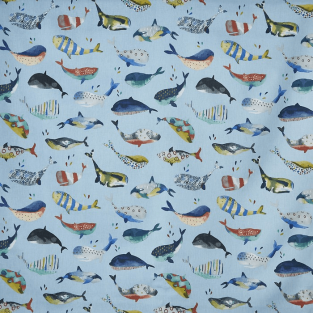 Prestigious Whale Watching Pacific Fabric